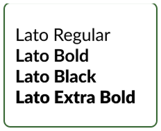 Font specimen