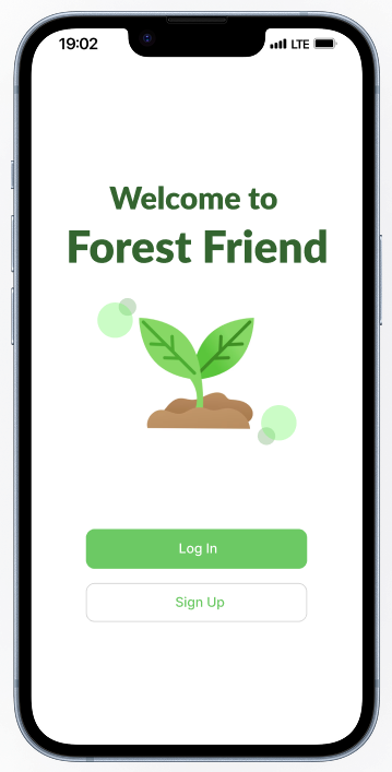 Forest Friend app screen