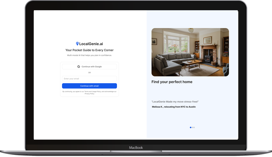 LocalGenie on desktop