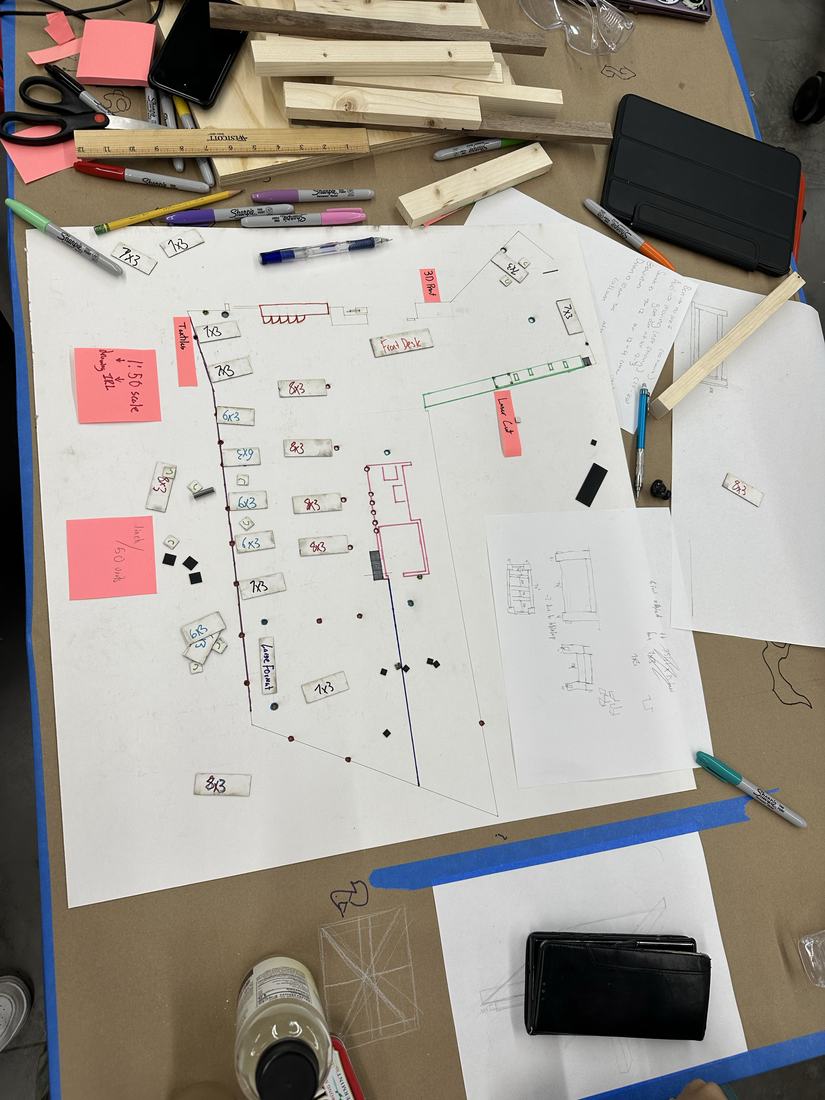 Initial furniture and layout plans